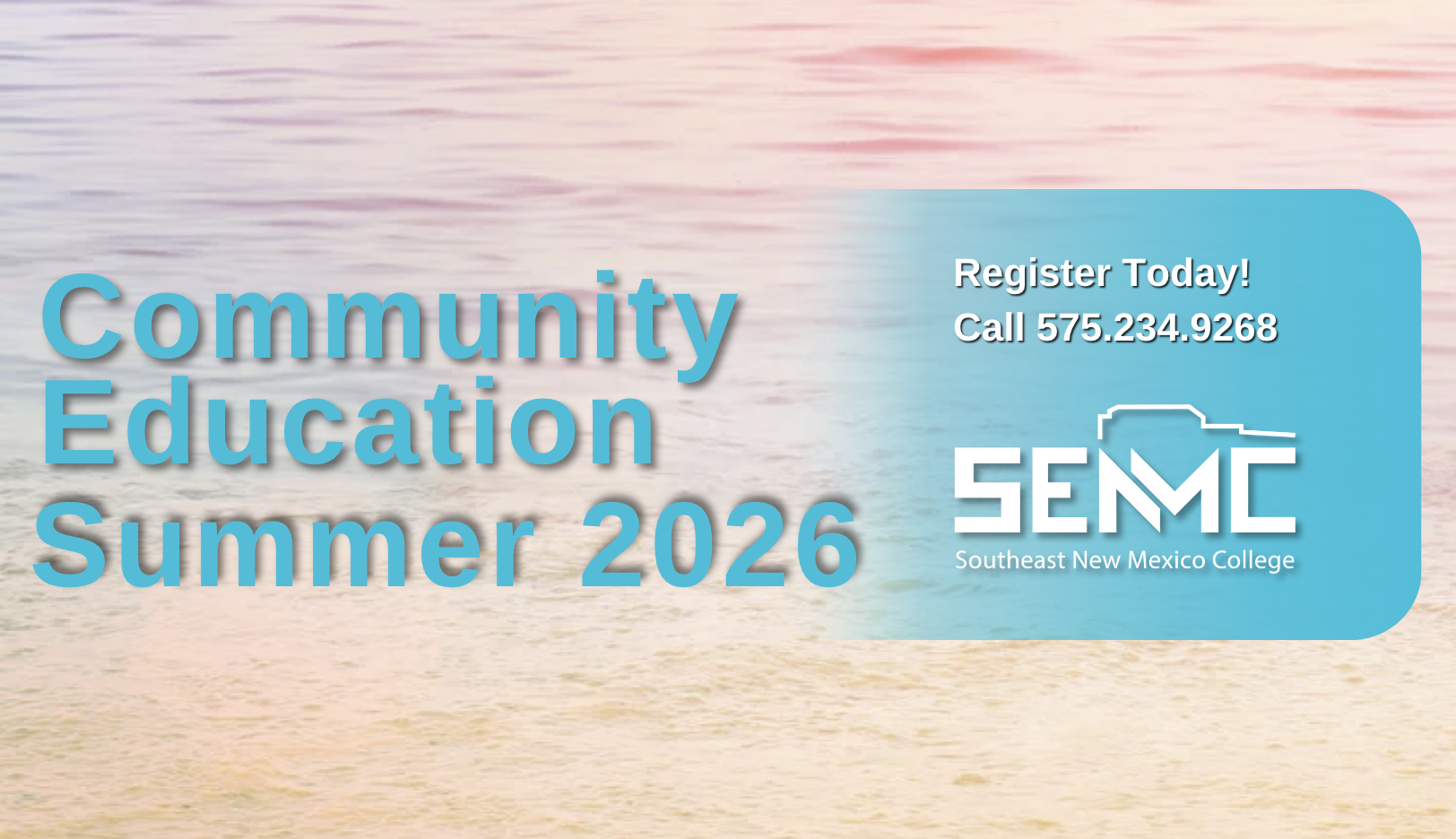 Community Ed registration flyer 