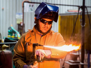 Welding Student